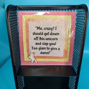 Handmade Inspirational Quotes with Charm! Nursing Home Crafts! Unicorn